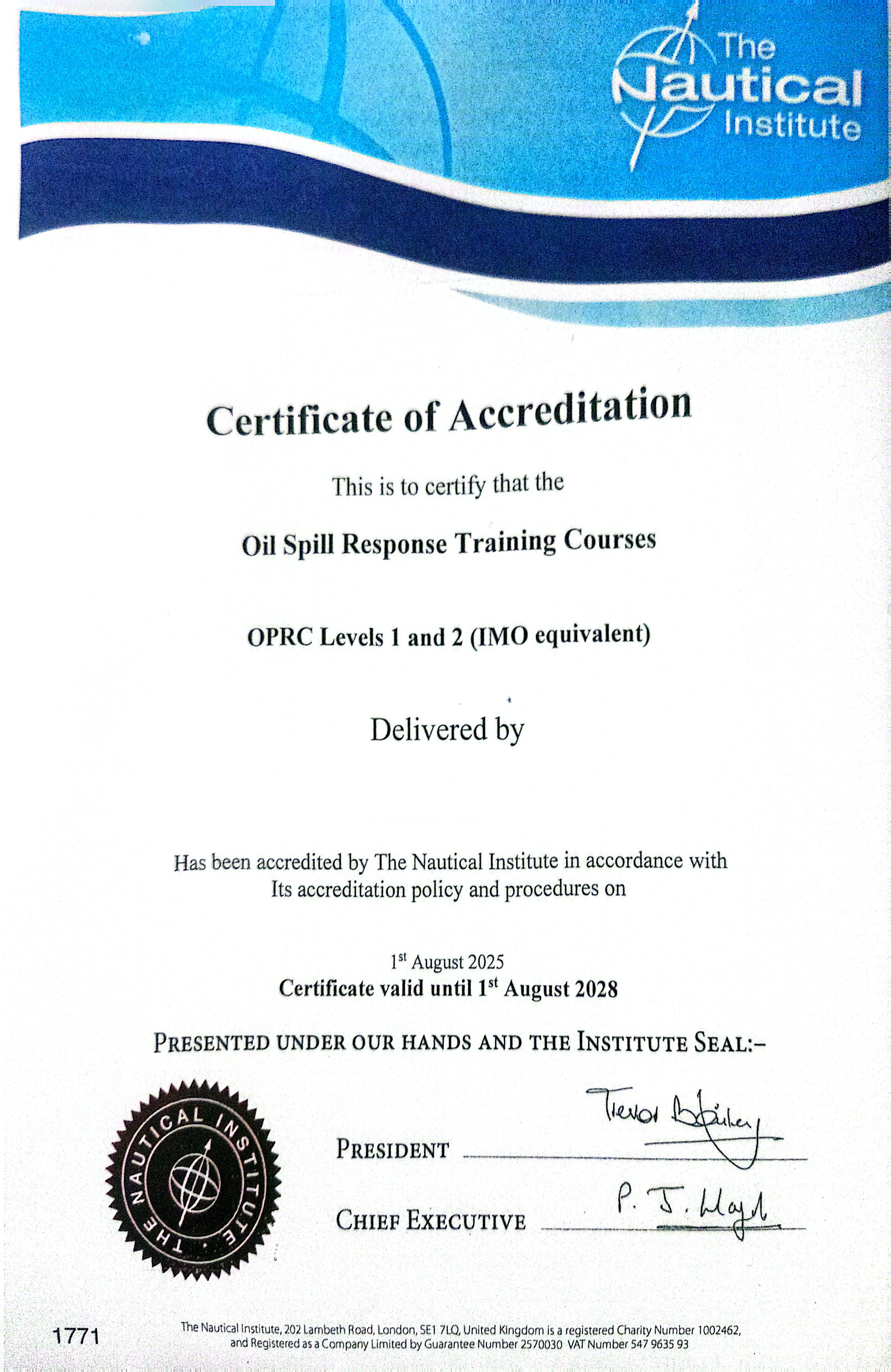 Certification